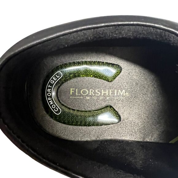 Florsheim Shoes Mens Size 10.5 D Crossover Work Soft Toe Black Leather - Picture 8 of 8